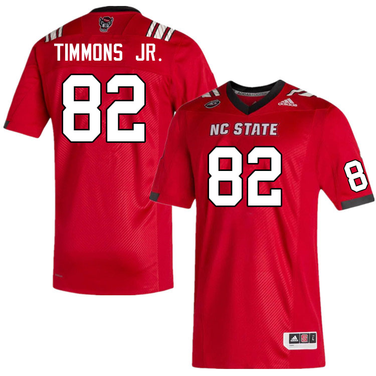 Men #82 Terrell Timmons Jr. NC State Wolfpack College Football Jerseys Sale-Red
